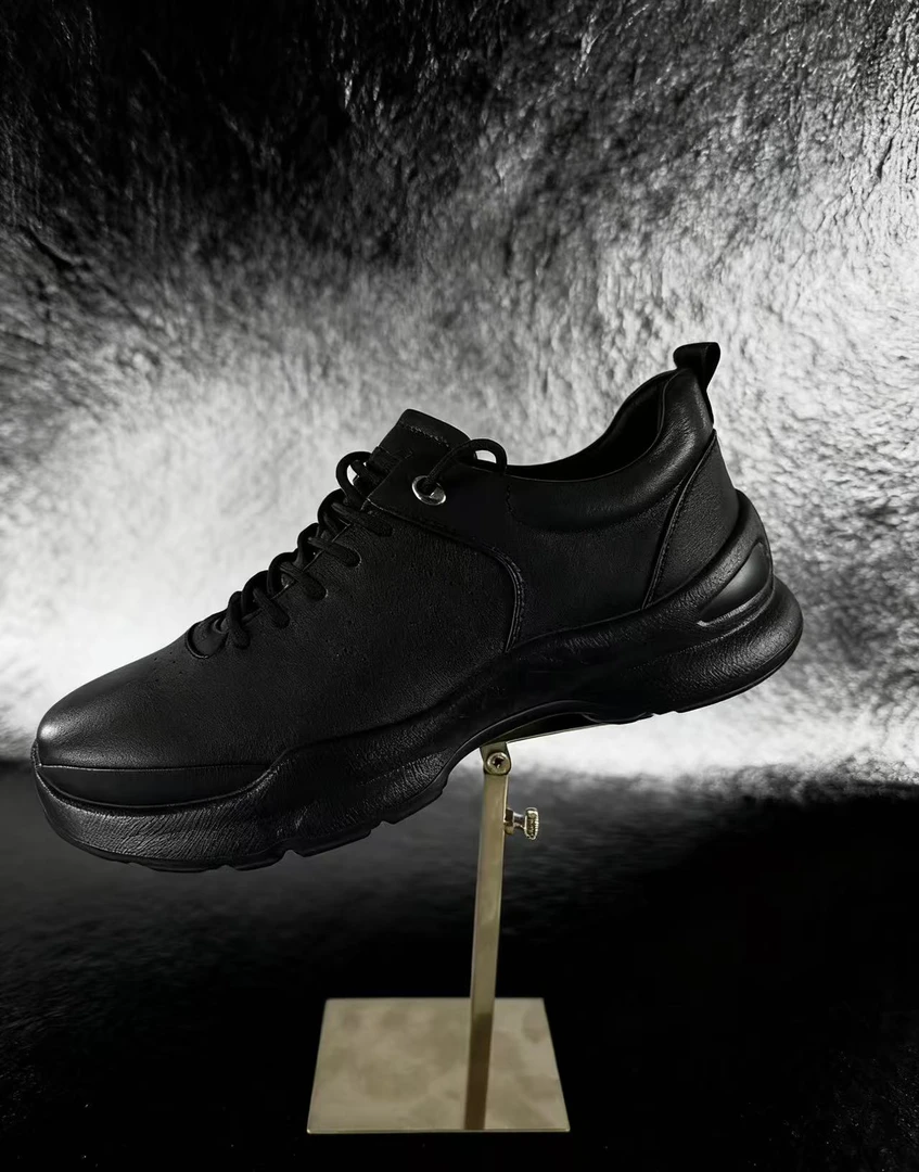 无品牌男士休闲皮鞋极简舒适低帮