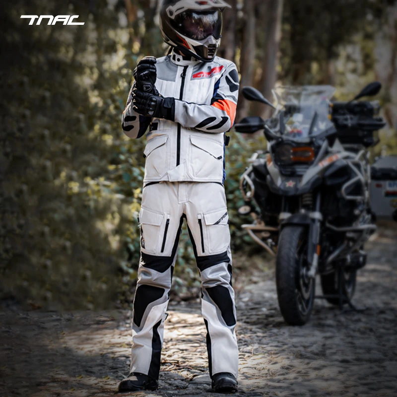 TNAC拓驰--蜥蜴摩托车骑行服拉力服耐磨防摔四季保暖男款长途摩旅