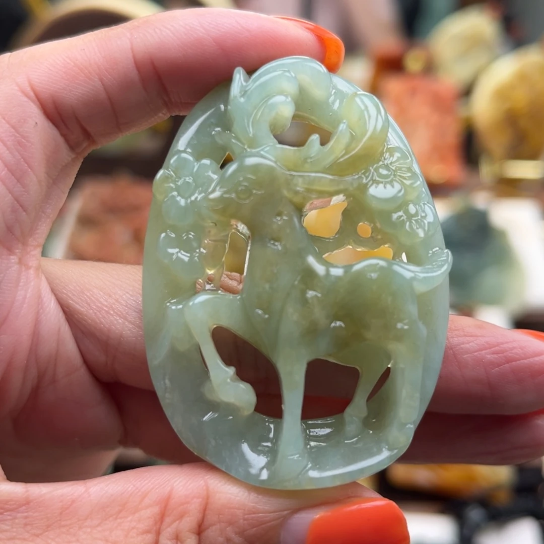 岫玉未镶嵌挂件挂件