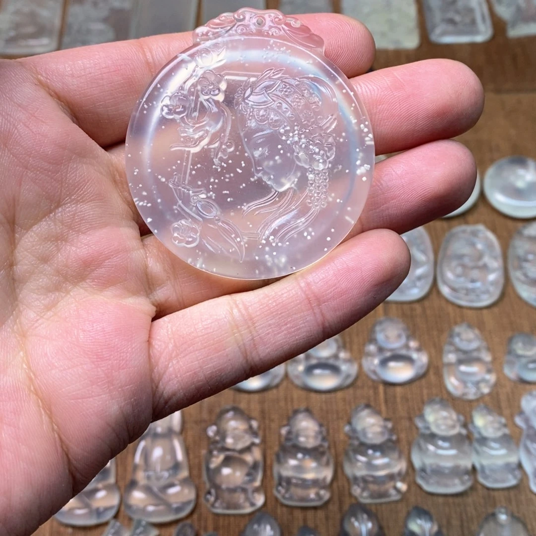 岫玉吊坠(不含链)未镶嵌