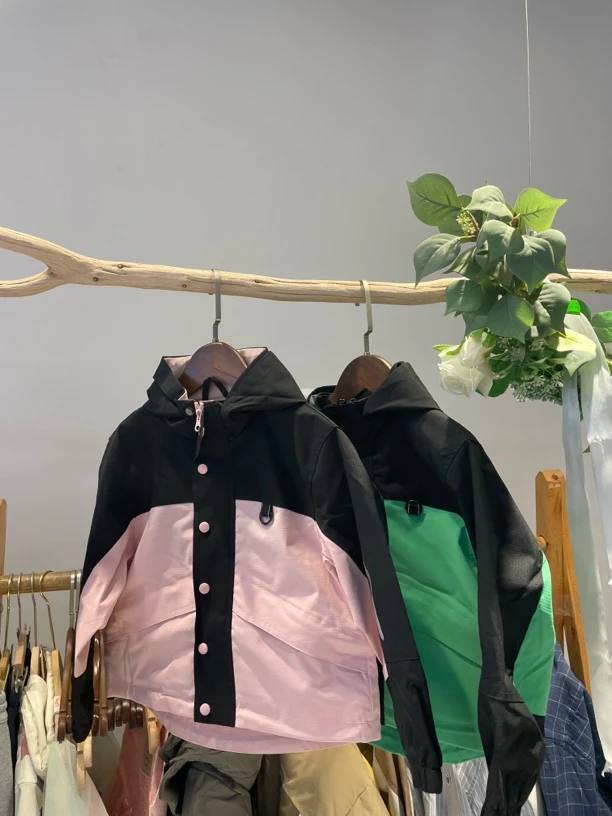 DDL1025防水夹克外套【110-160】（非质量不退换）