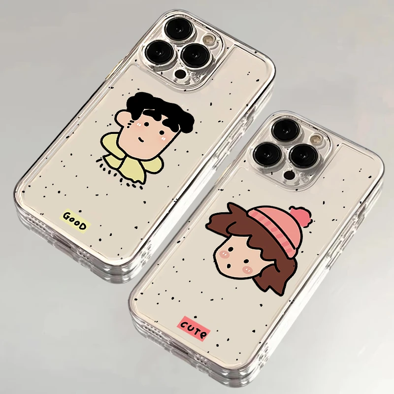 涂鸦广志美伢适用iPhone15苹果13手机壳16promax全包14防摔12硅胶