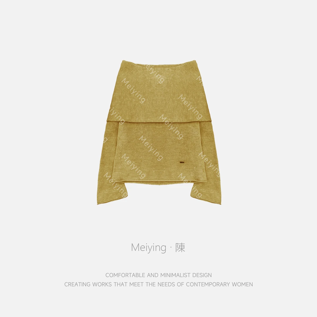 Meiying-"白色琥珀"柔软舒适针织面料抗皱保暖款毛衫YA5QM059