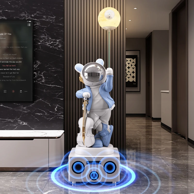 WIFI小爱音箱宇航员落地摆件电视柜沙发旁装饰品乔迁送礼高档礼物