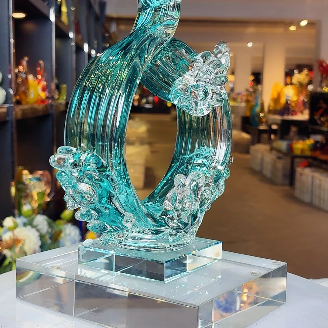 兔****琉璃手工艺品琉璃花的颜色也是非常好看