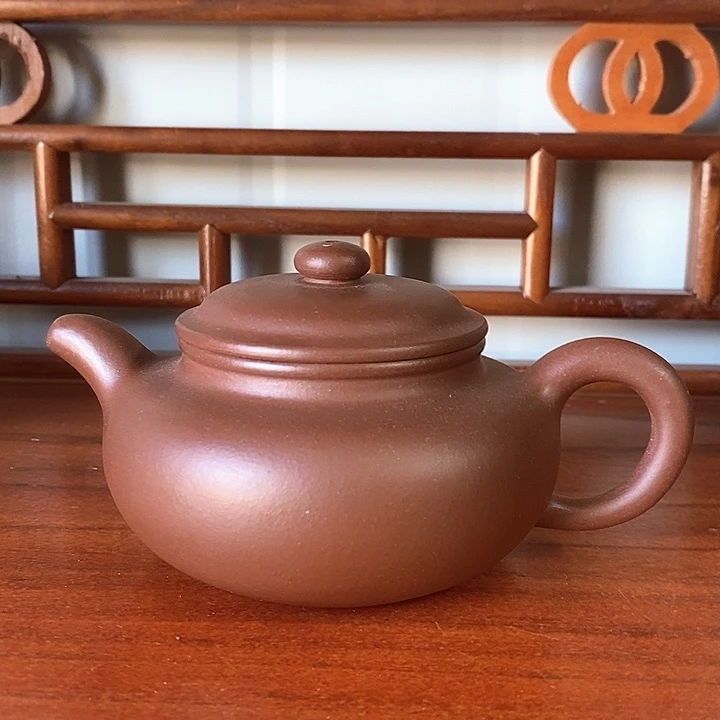 紫砂茶壶仿古 全手工 紫泥