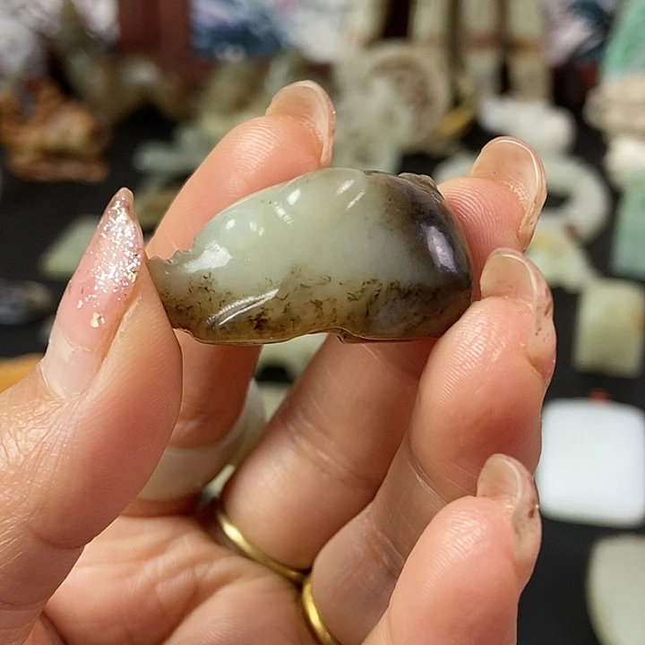 和田玉（糖玉）挂件未镶嵌?**?