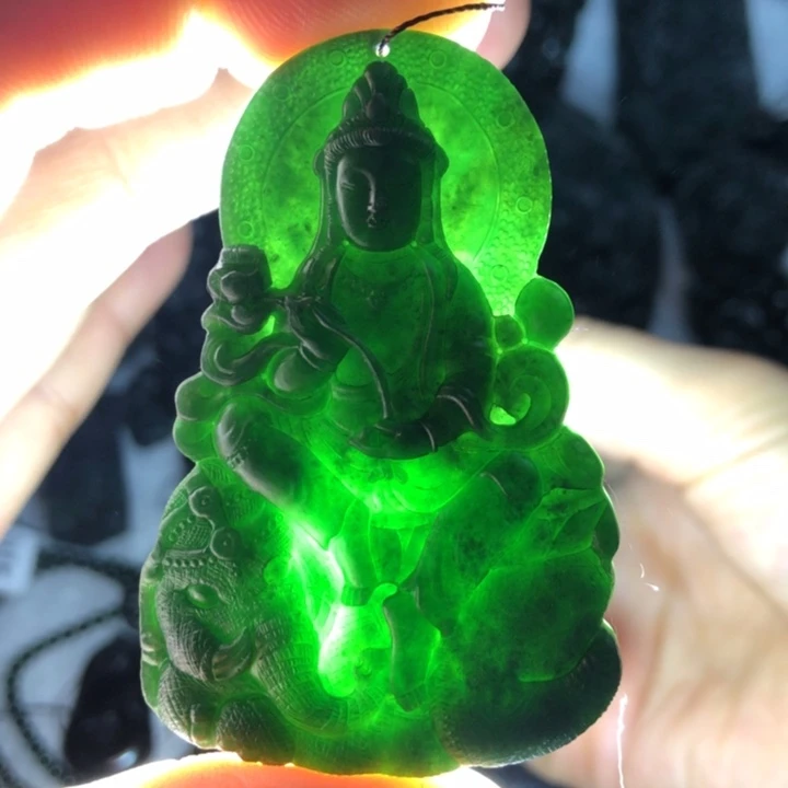 定制翡翠未镶嵌普贤