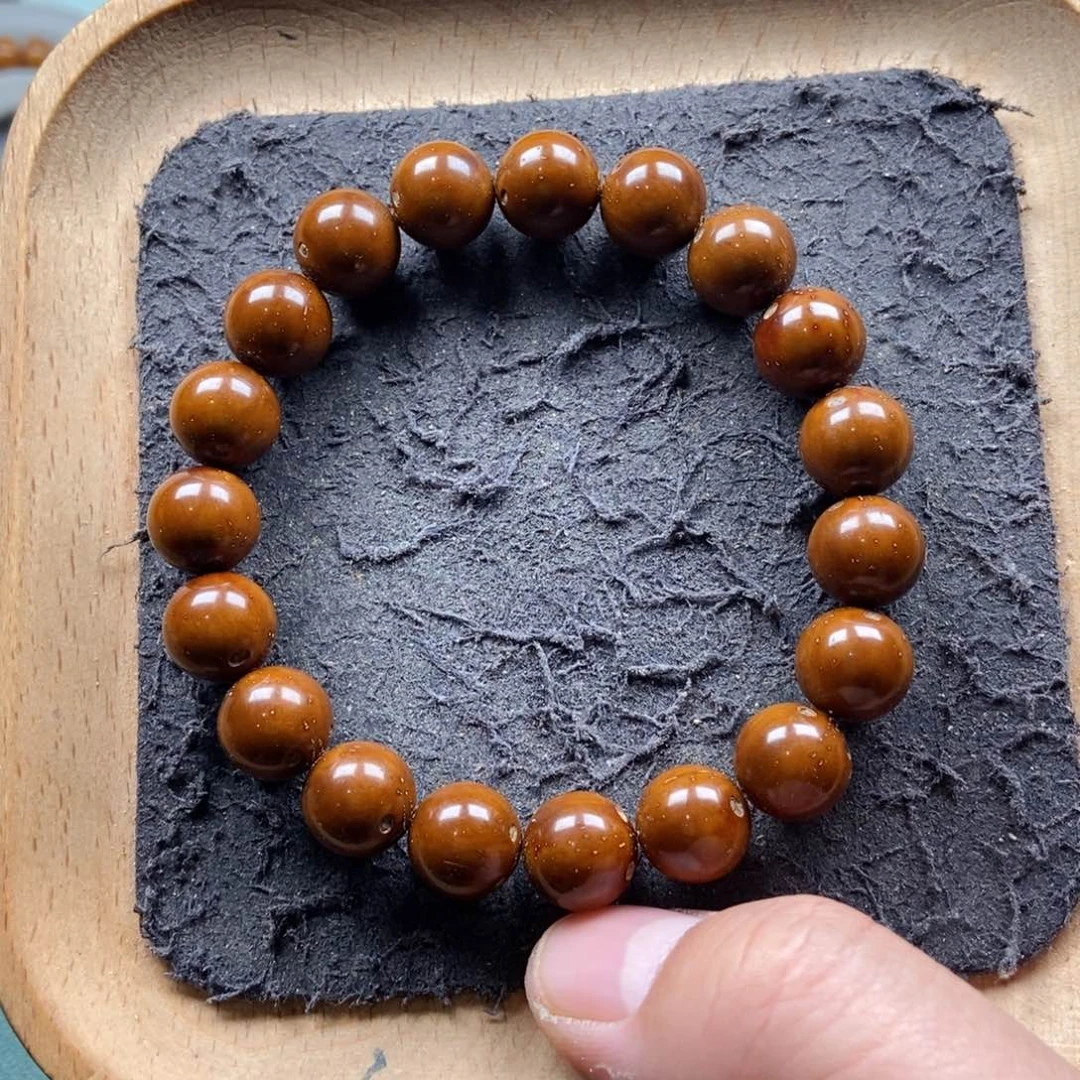 紫金鼠手串11mm精品光珠