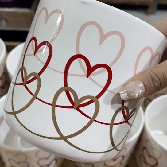 多肉绿植陶瓷花盆9.9包邮，有孔