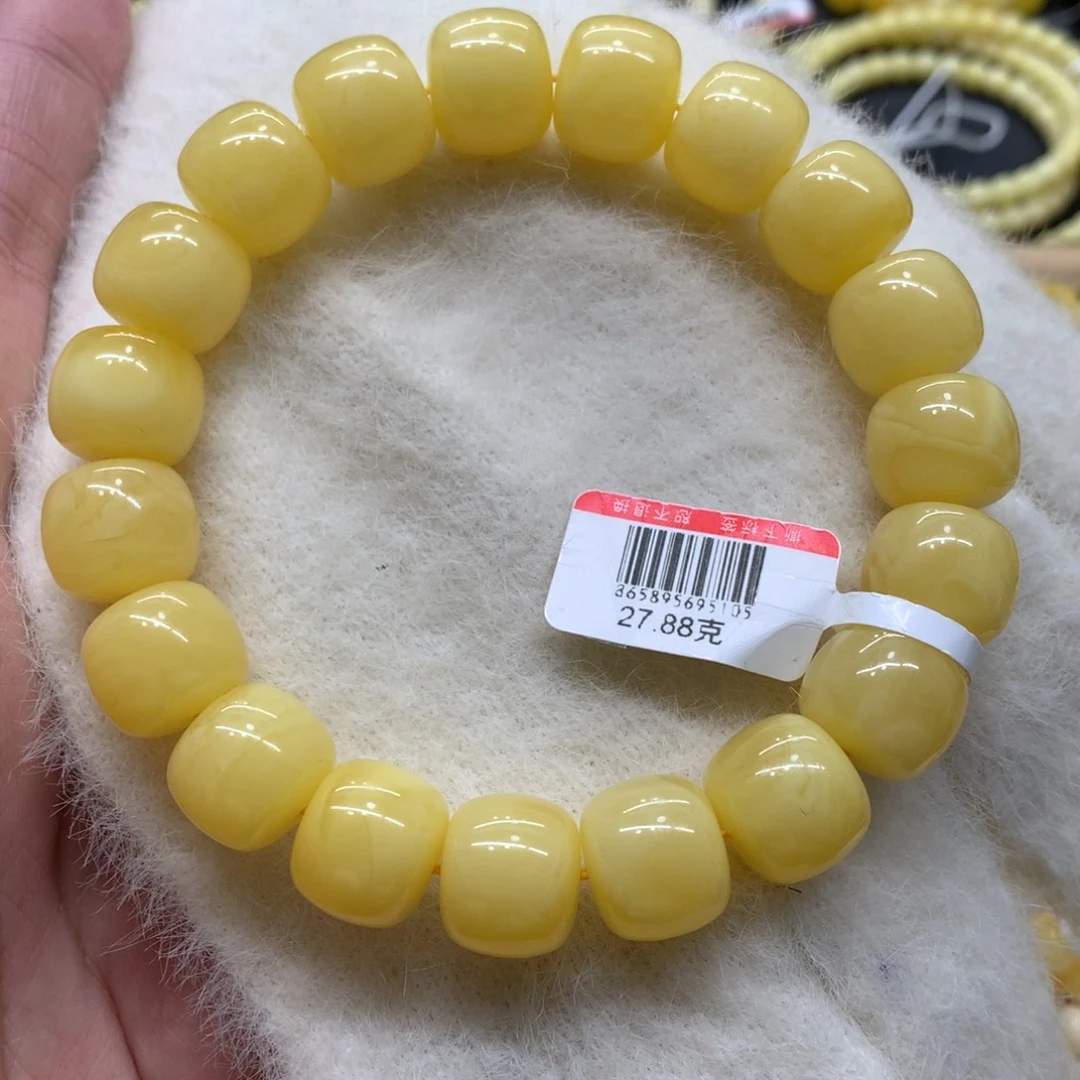 蜜蜡未镶嵌手链蜜蜡
