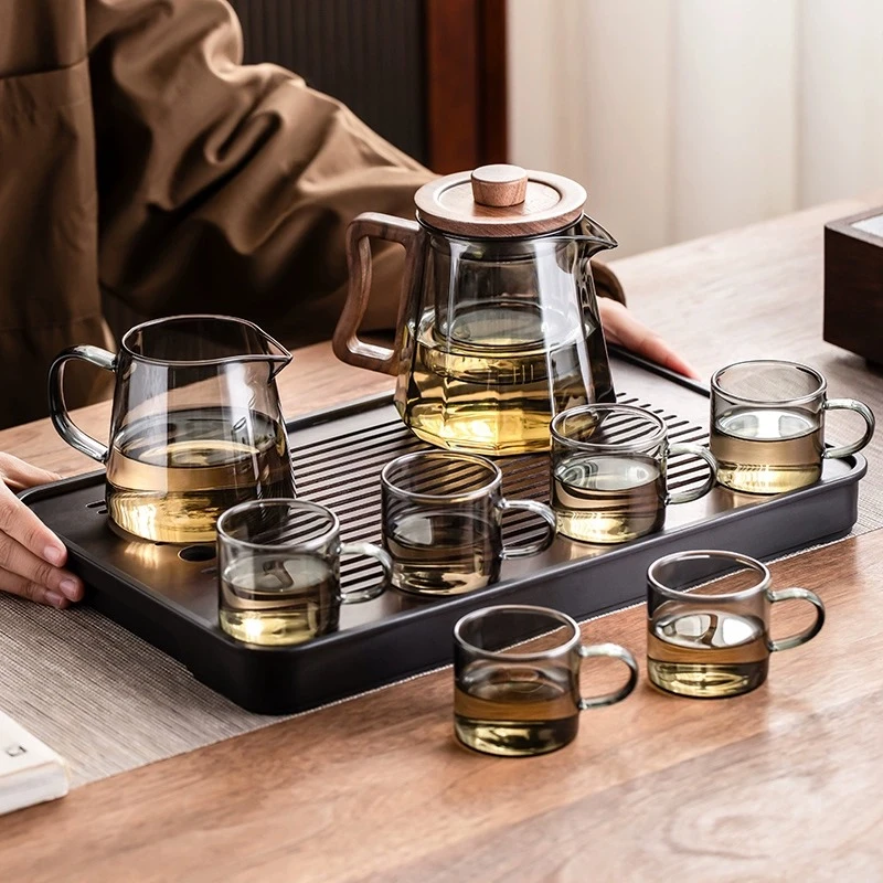 玻璃茶壶2025新款泡茶器家用耐高温茶具办公室加厚茶水分离泡茶壶