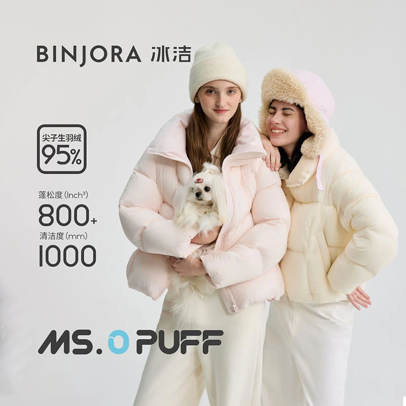 冰洁短款羽绒服琥珀流光风时尚新款95白鸭绒立领百搭秋冬羽绒DO30