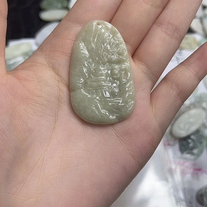 翡翠未镶嵌吊坠(不含链)翡翠吊坠97