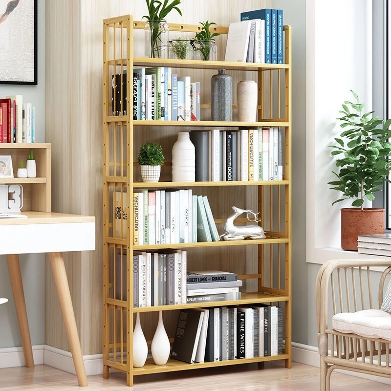 加固做旧折叠风格可调节卯榫书架书房书桌书柜储物架