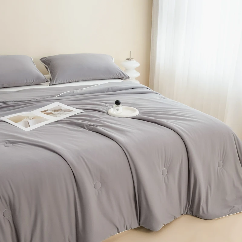 凉感云柔夏被凉爽贴身盖细腻亲肤裸睡腿夹式睡超舒服冰丝亲测