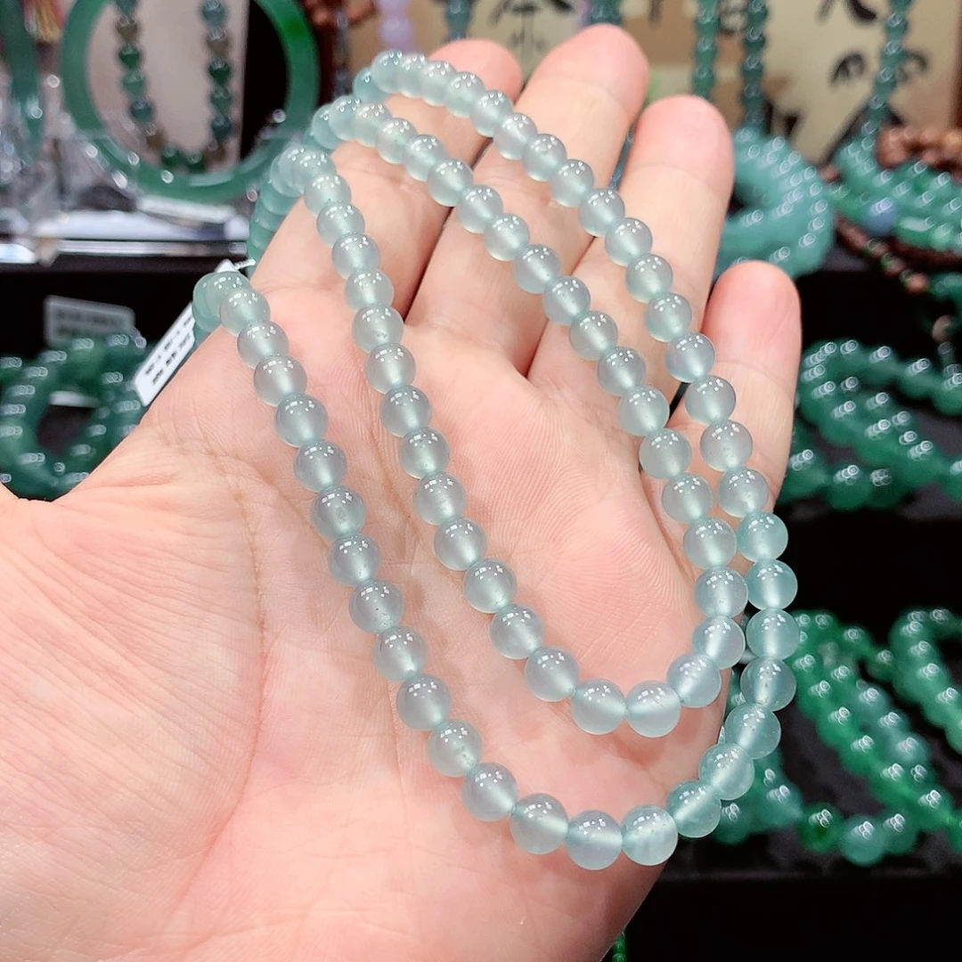 s***g翡翠未镶嵌手链卡6.3