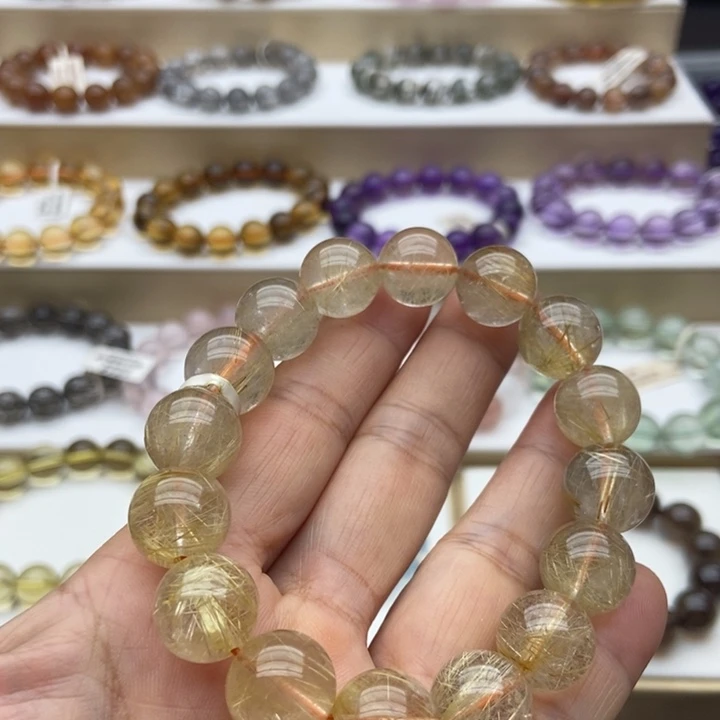 手链水晶未镶嵌金发晶13m