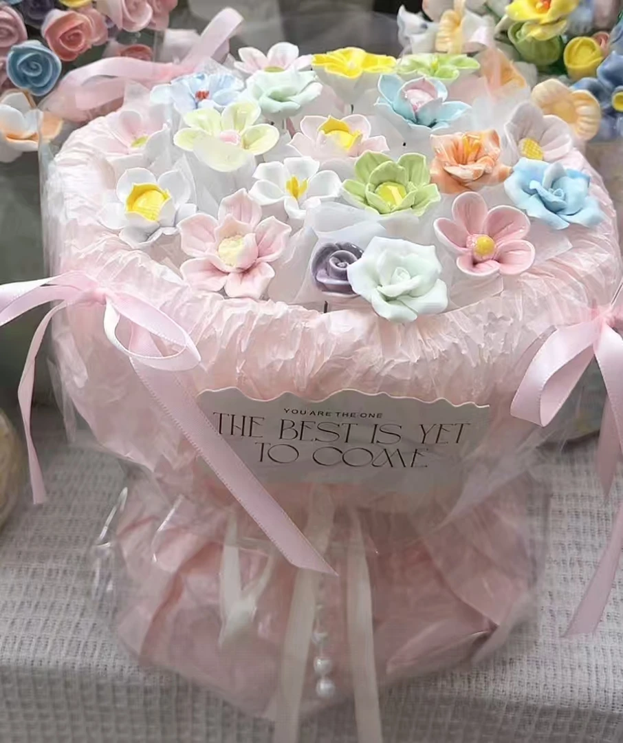 新款小众高级手工花束成品适合送女友闺蜜等作生日礼物