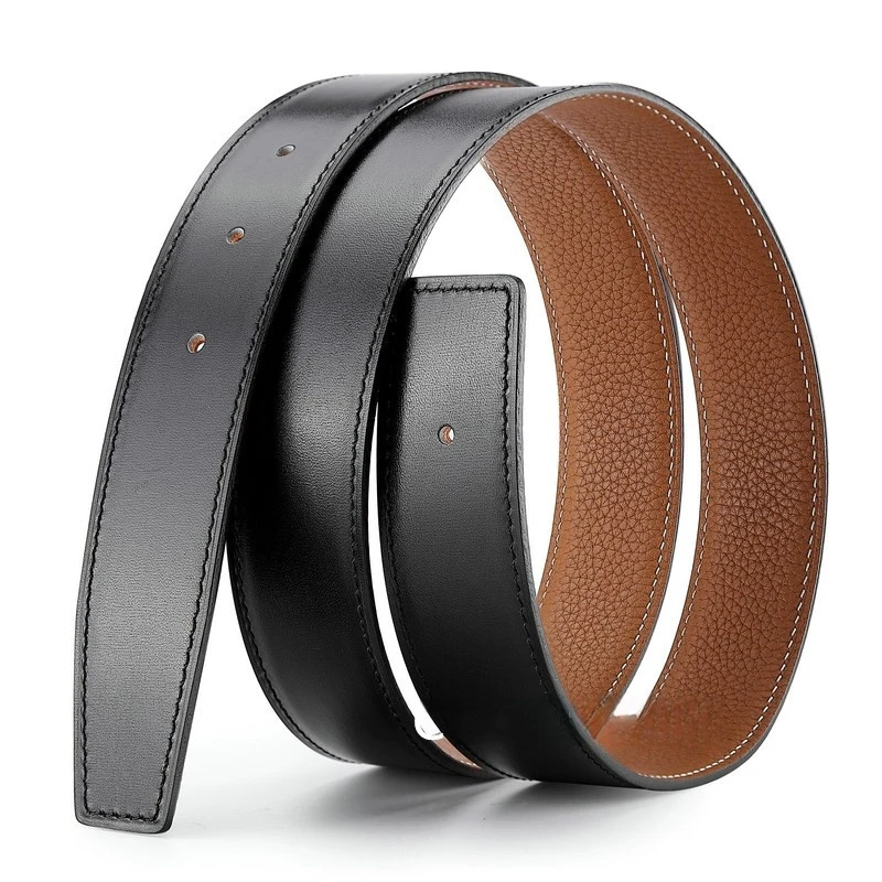 正品扣专用爱马H扣替换皮带不带头男女生真皮3.8真牛皮皮带新款