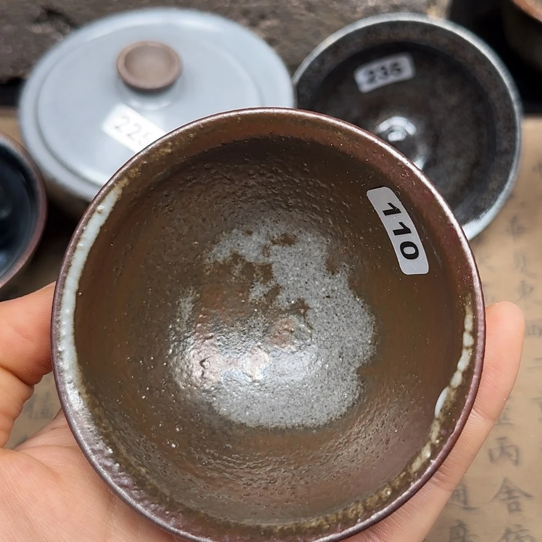茶盏龙窑柴烧原矿原釉110