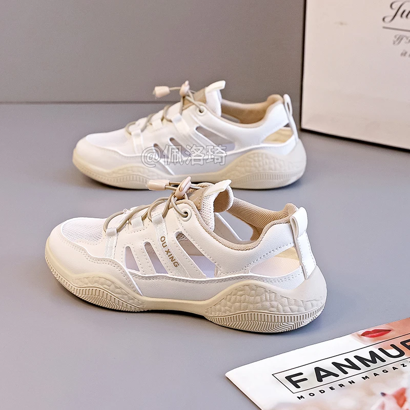 2025年春季新品时尚潮流低帮网面透气女鞋百搭轻便松紧带女鞋