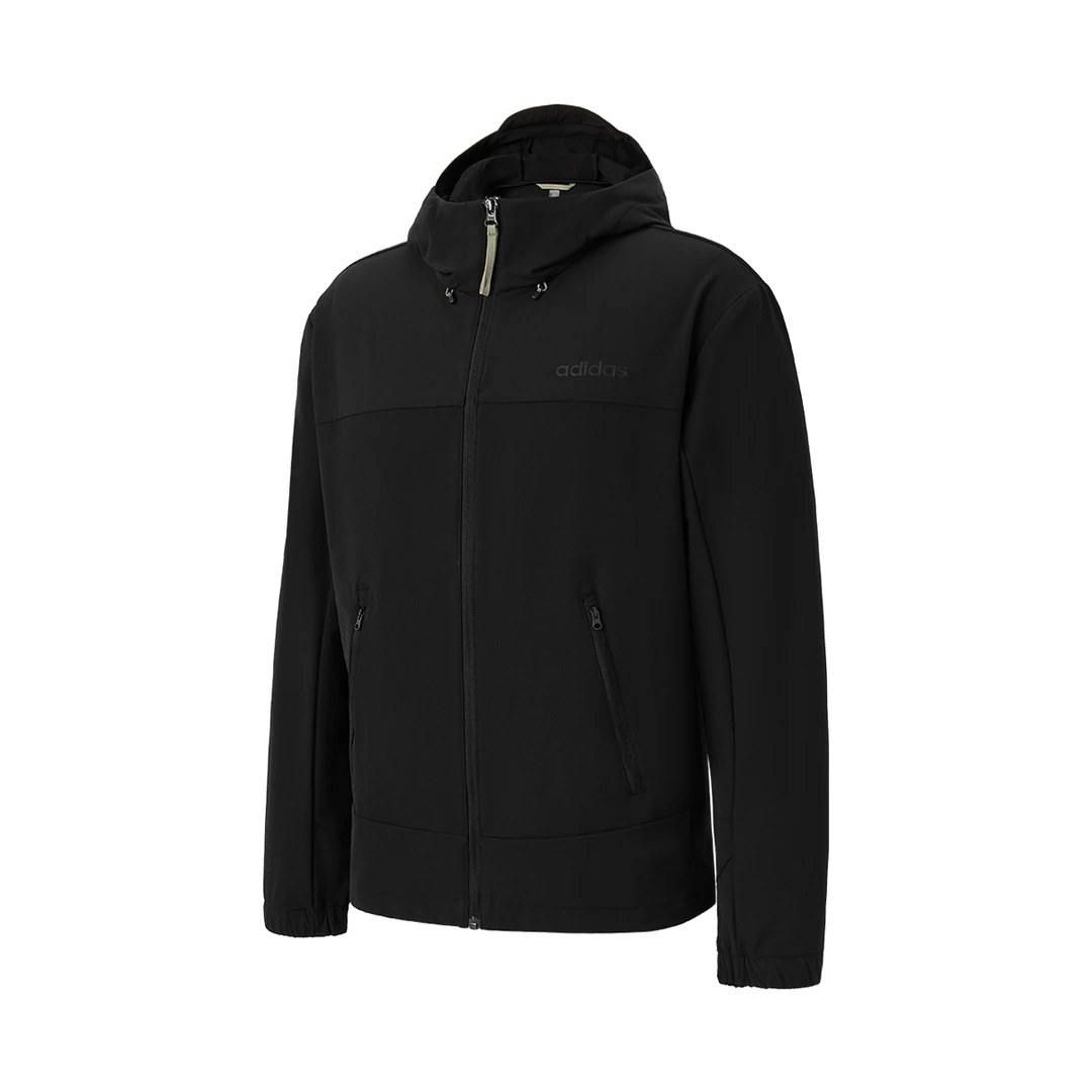 adidas/阿迪达斯春季新款运动休闲连帽风衣男防风外套夹克JL5912