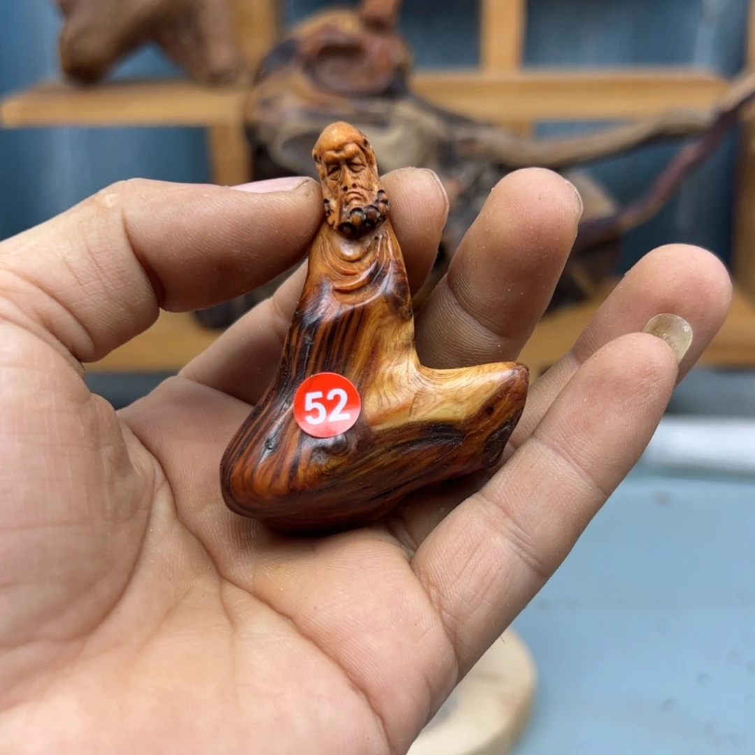 九***智木崖柏木摆件手把件