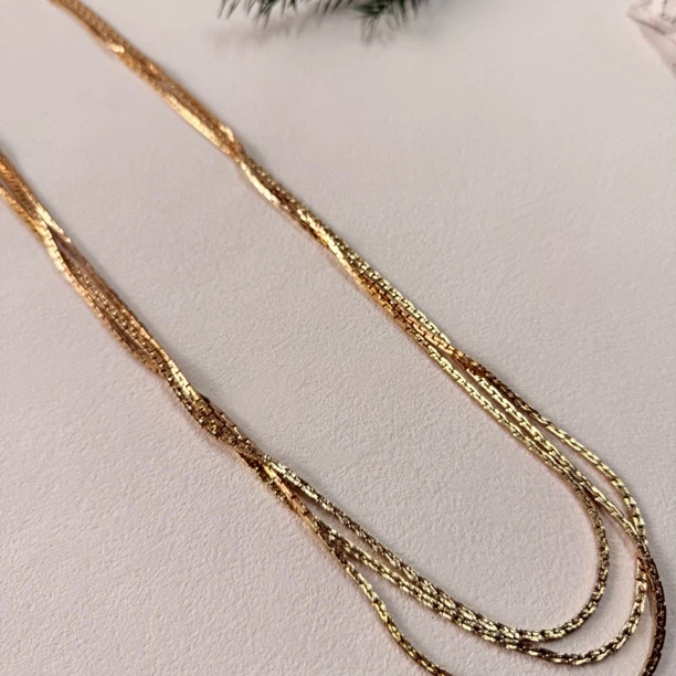 90新 DIOR/迪奥 【六六中古】孤品多层项链cp1586链长80