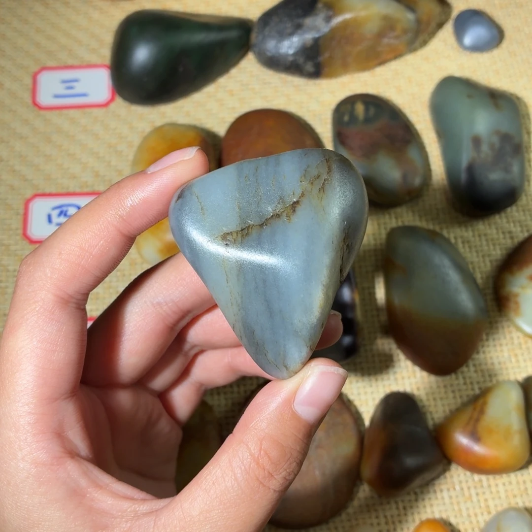 和田玉未镶嵌挂件114.9