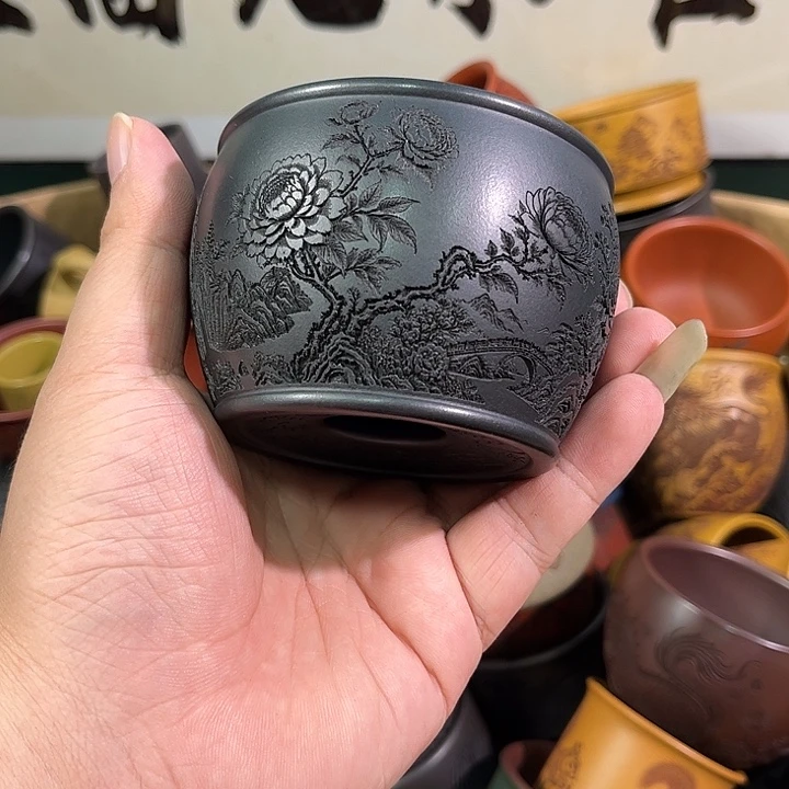 茶杯紫砂全手工紫砂主人杯