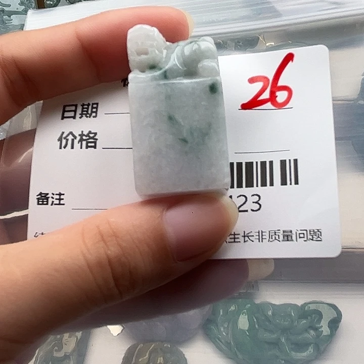 翡翠未镶嵌颈饰挂件