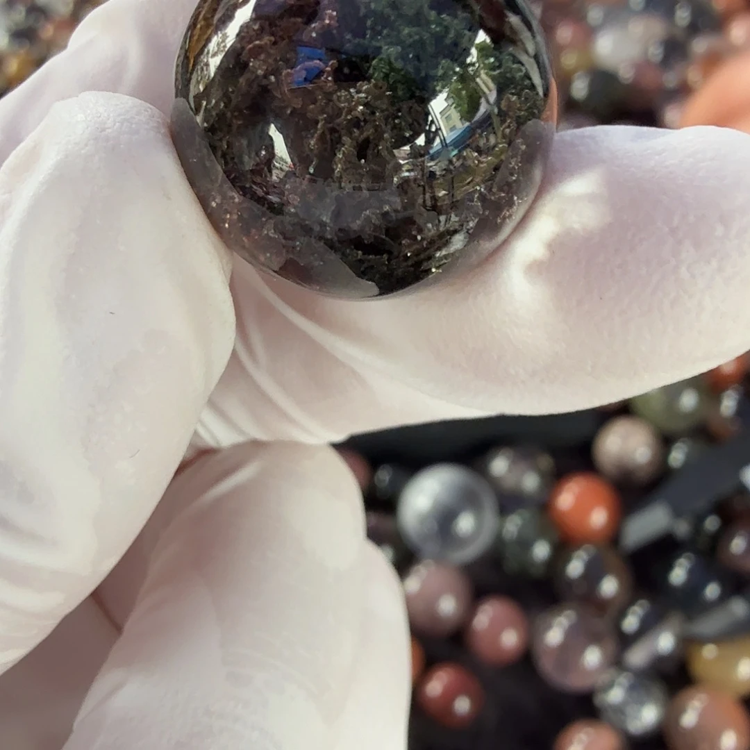 A***T珠宝半成品水晶未镶嵌幽灵19.6mm定制不退换