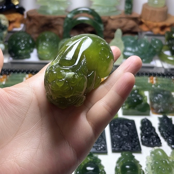蛇纹石玉未镶嵌手把
