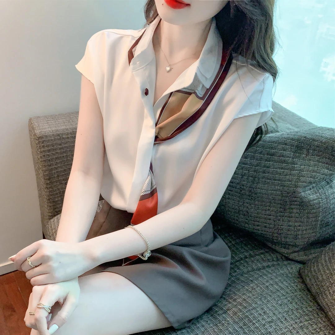 2025夏季新款高级感白色衬衫女洋气高端LO职业装醋酸缎面上衣女装