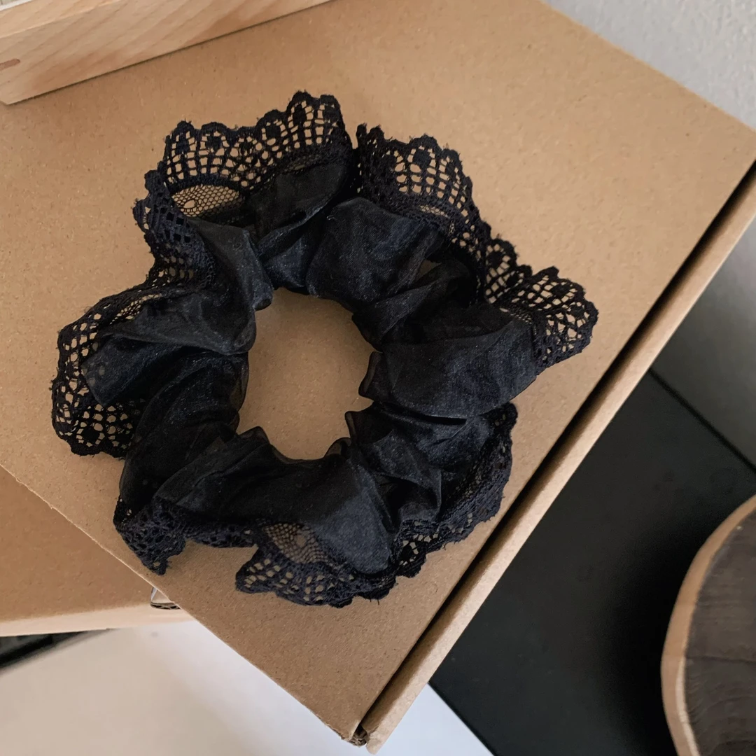 漫姐的店【小黑发圈】蕾丝大肠发圈发饰
