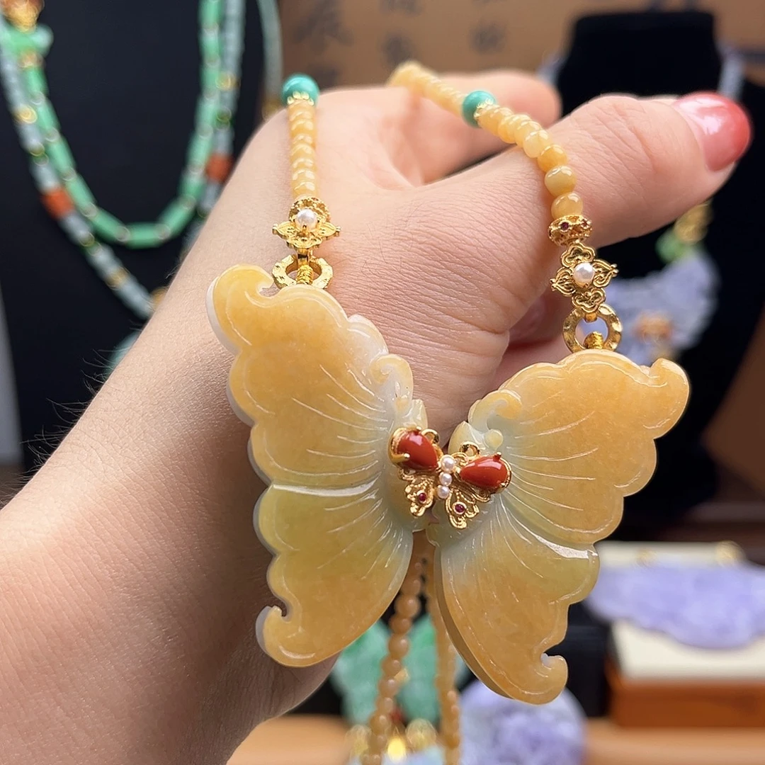 翡翠未镶嵌颈饰天然翡翠