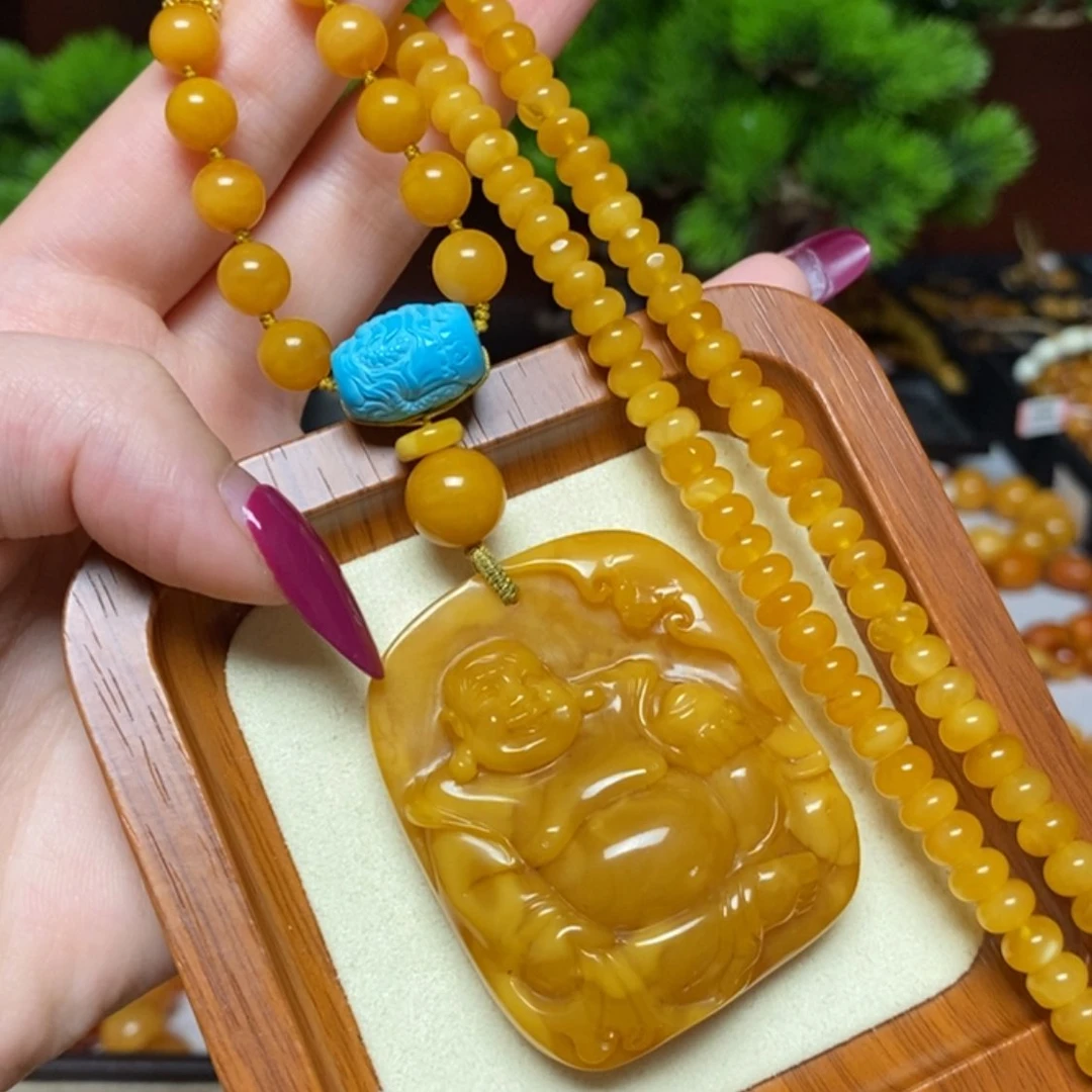 【闪购商品】蜜蜡颈饰未镶嵌项链