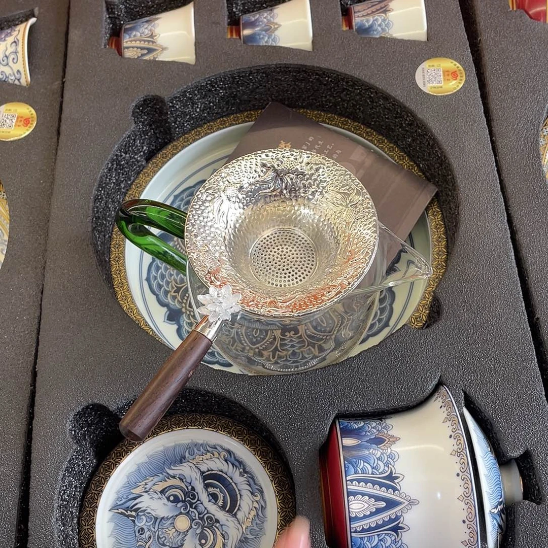 陶景德陶瓷盖碗茶具