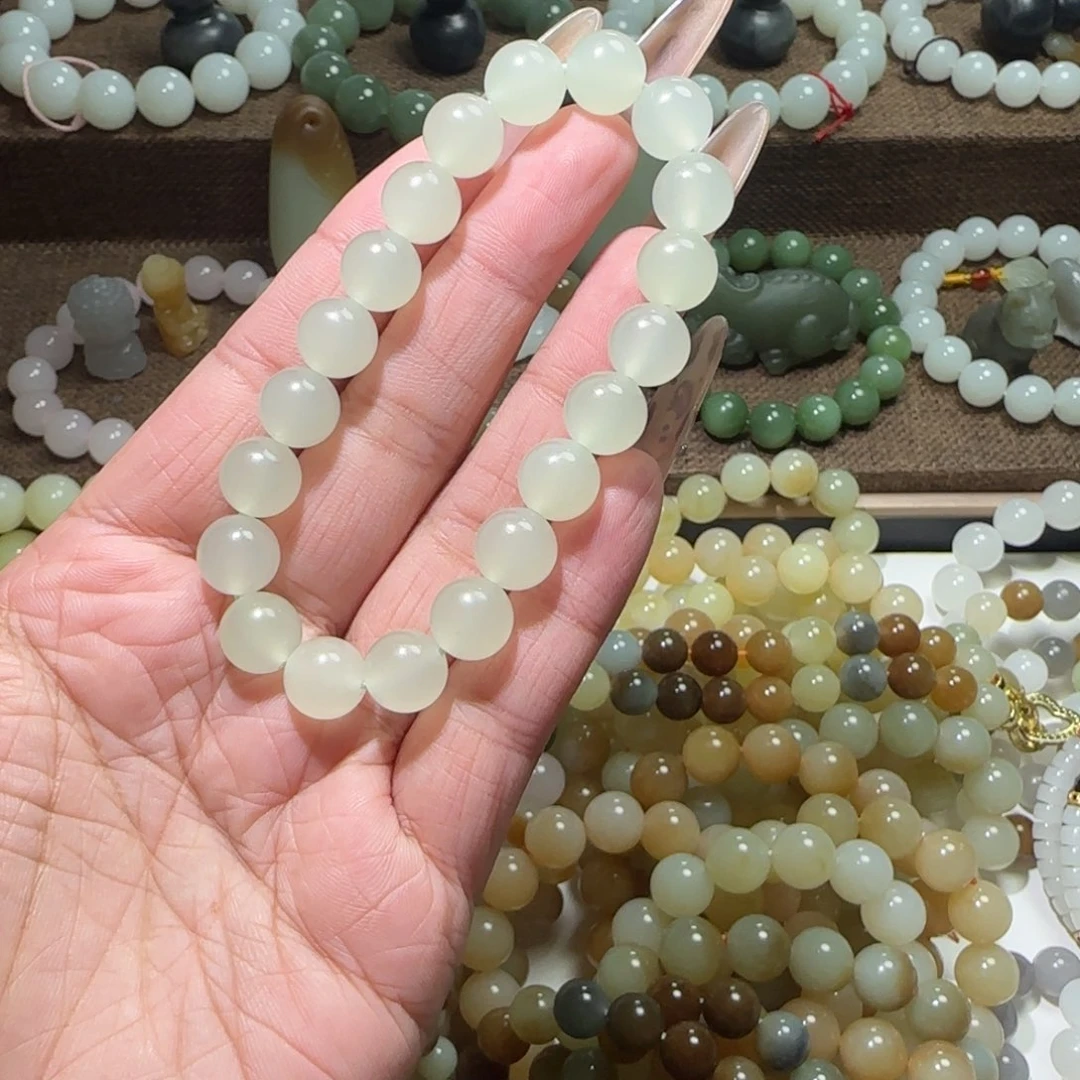 和田玉未镶嵌手链