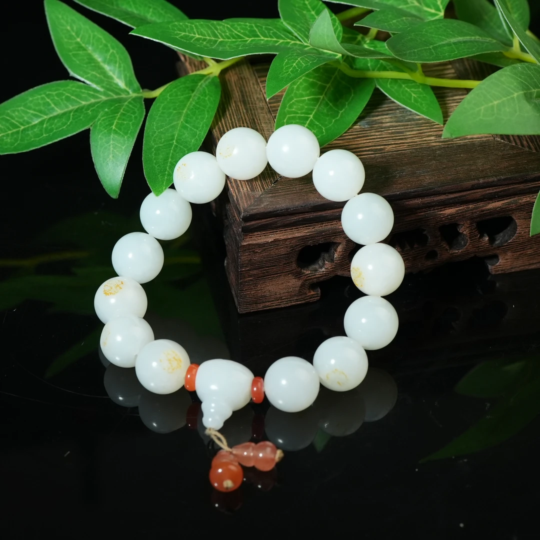 清代和田白玉手持（提油）【华豫之门】ZDW2501082012