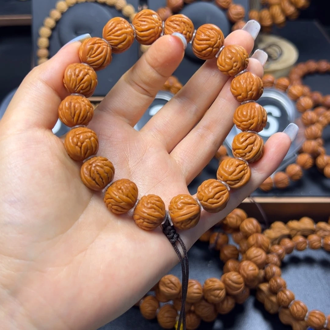 桃核手串浪**涯野生红莲15