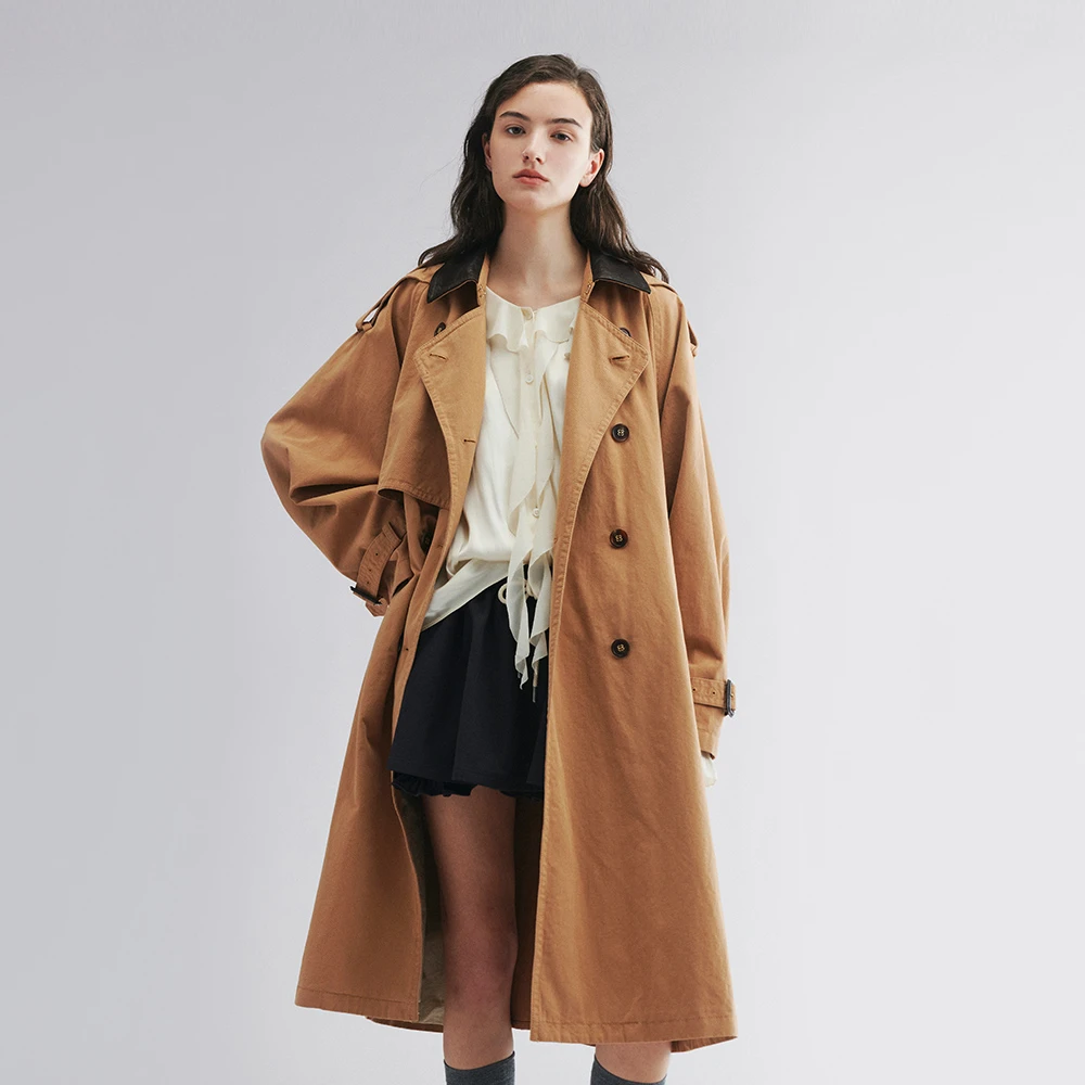 UOOYAA/乌丫2025秋季新款「奇幻都市」复古威斯敏斯特风衣 2140