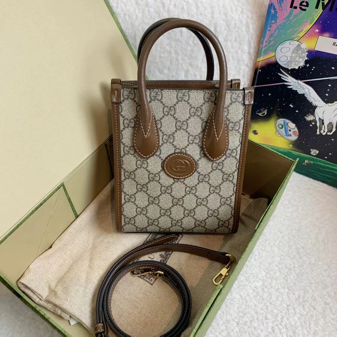 99新 GUCCI/古驰 壹臻/老花mini琴谱包 96235895