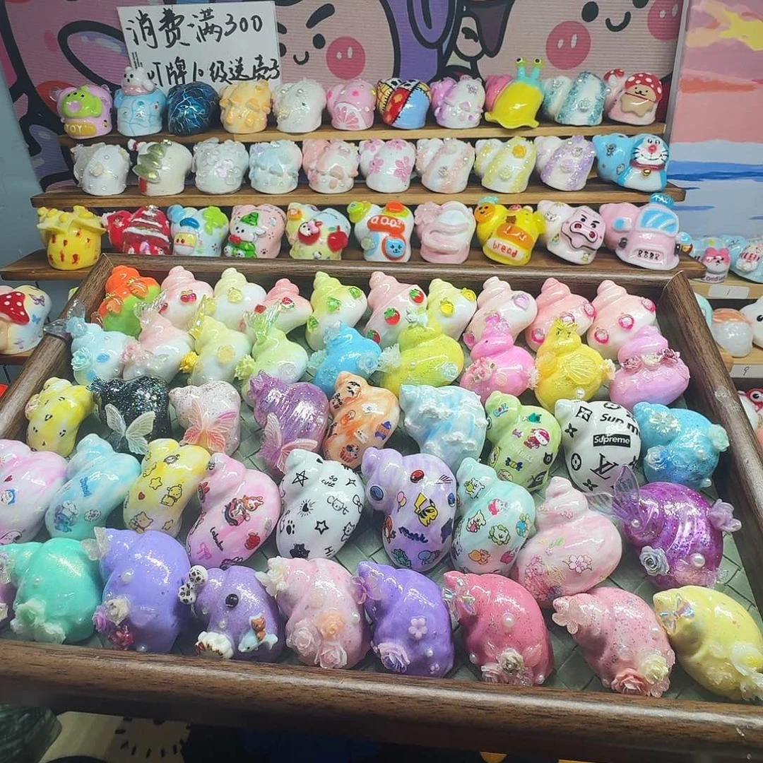 水果人鱼卡通等寄居蟹手工壳1.8-2