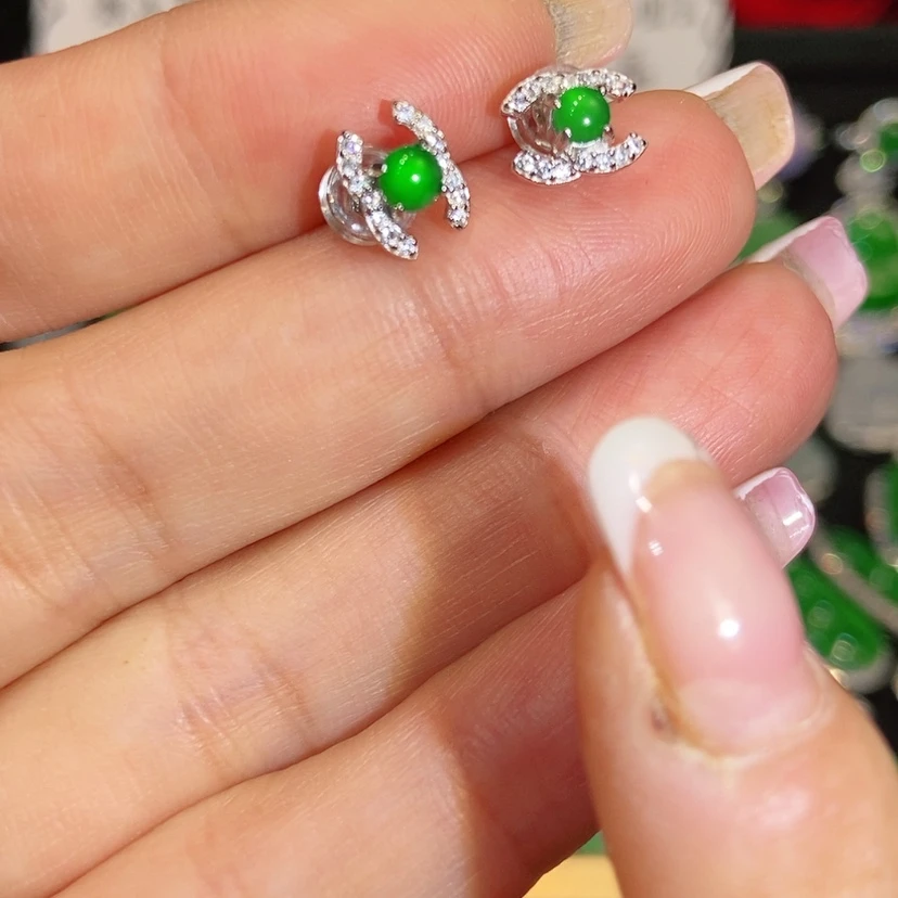 【闪购商品】未镶嵌翡翠耳饰天然翡翠