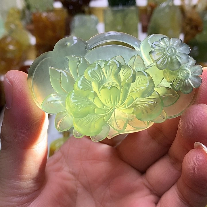 蛇纹石玉未镶嵌珠宝半成品