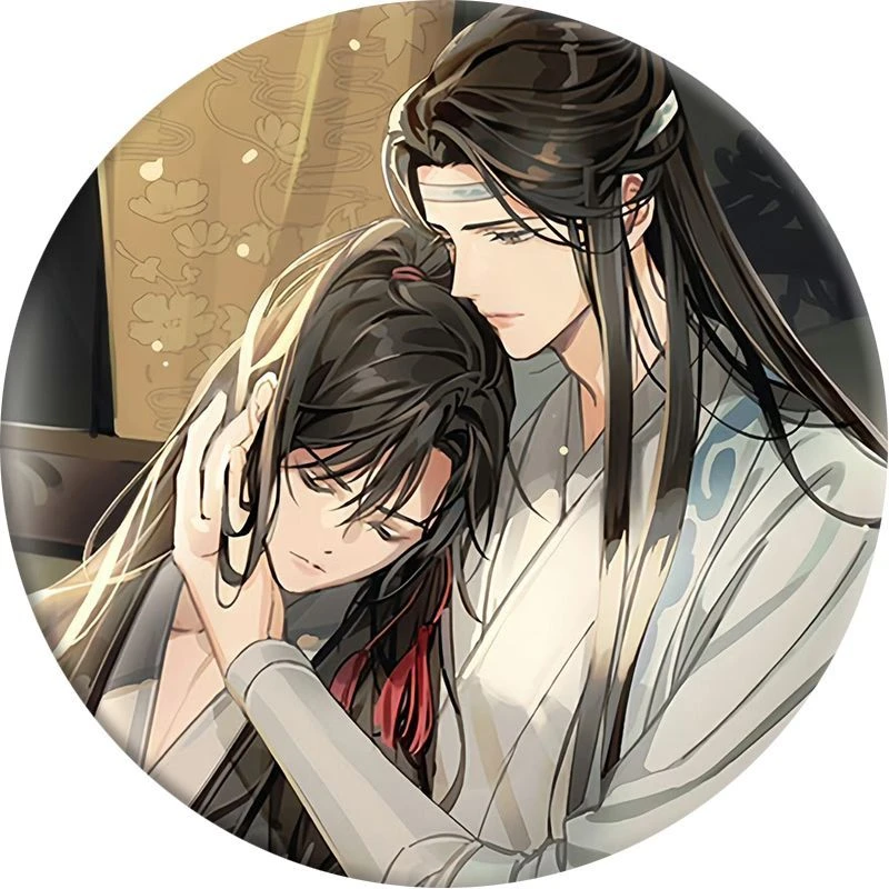 魔道祖师双人动漫同人吧唧蓝忘机周边魏无羡精美徽章挂件胸针全套