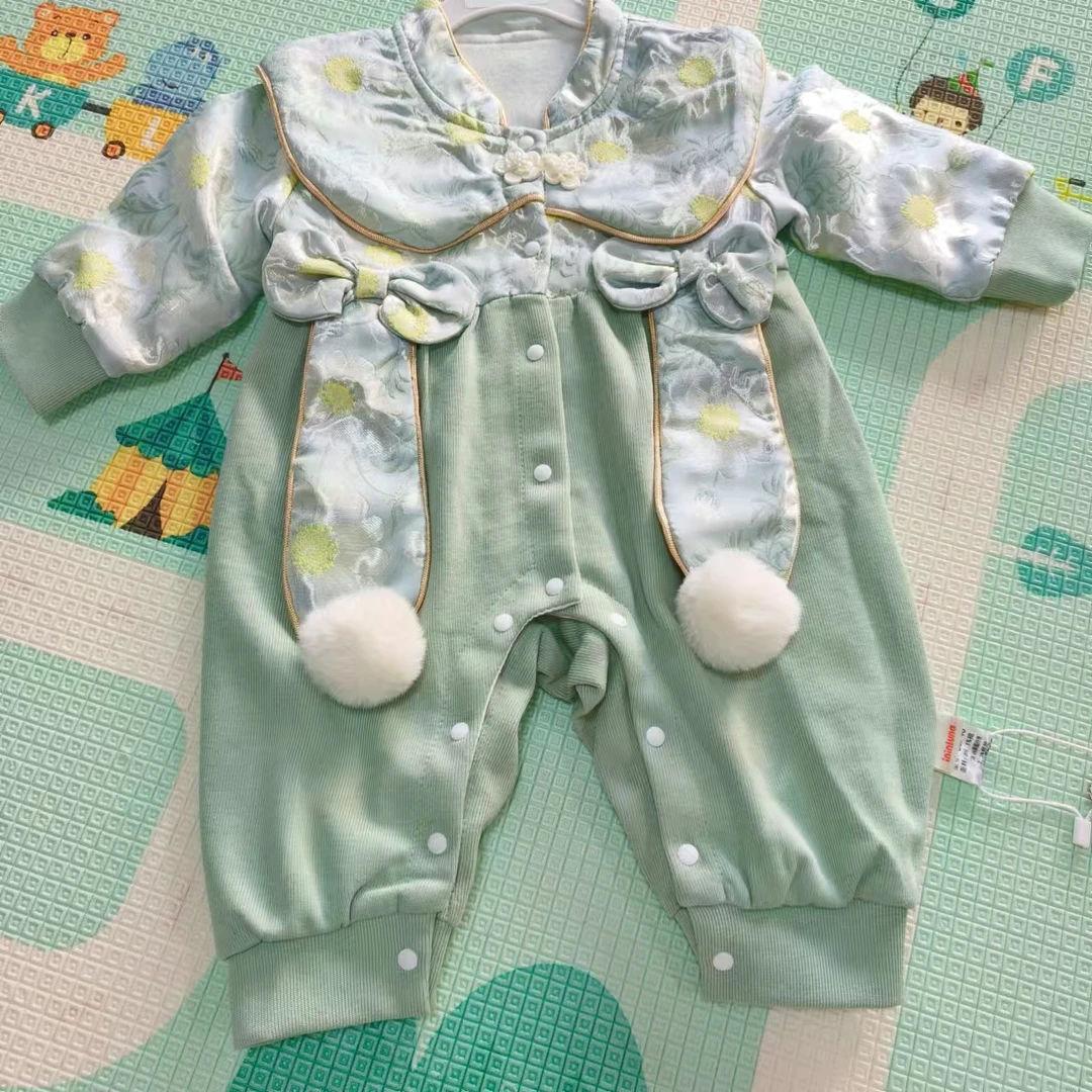 【商场同款】【婴婴好乖】婴儿过年服国风新年服唐装双层连体哈衣爬服
