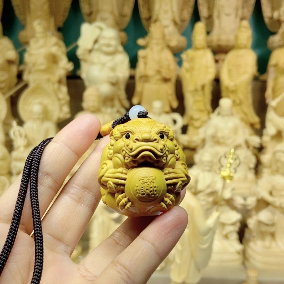 木手把件车挂件家有貔貅万事无忧